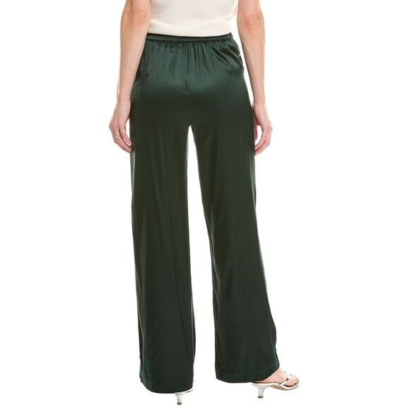 Madewell Womens Pull-On Straight Pant, Green - Picture 2 of 3